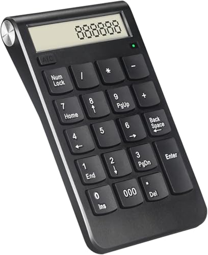 ZHIQISHI Scientific Calculator Calculators Desktop Calculator， Number Keyboard/Calculator with Digital Display Rechargeable Mini Numeric Smart Keypad Office Supplies