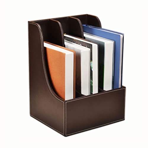 Yuidaaavzz Catalog Racks Office Organizer 3 Layers Folder File Classification Bookshelf File Storage Rack for School Office Black
