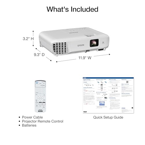 Epson EX3290 3-Chip 3LCD Widescreen WXGA Video Projector