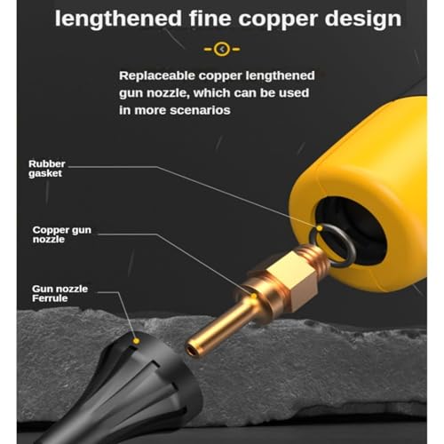 Hot Glue Gun, Hot Glue Gun Melt 300w Digital Display Adjustable Temperature Copper Nozzle DIY Household Tool,Cordless hot Glue Gun