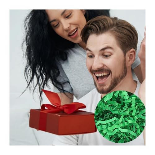 HongJP Shredded gift filler 300g Crinkle Cut Paper Shred Filler Gift Basket Bag Filler Easter Basket Filler Stuffing for Gift Wrapping