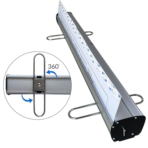 NYHM Sign Supply 33.5" x 80" Standard Retractable Banner Stand 4 Pack，with Padded Carrying Bag For Events, Promotion & Advertising (STAND ONLY)
