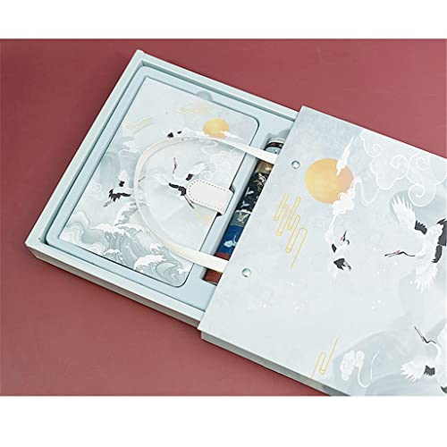 VIAENKFG 1set Classical Student Planner Notebook Stationery Set Diary Scrapbook Portable Traveler Journal(Style C)