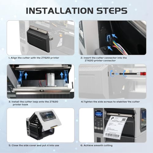 P1083320-119 Kit Cutter Assembly for Zebra ZT620 Thermal Label Barcode Printer,Sensitive Efficient Cutting