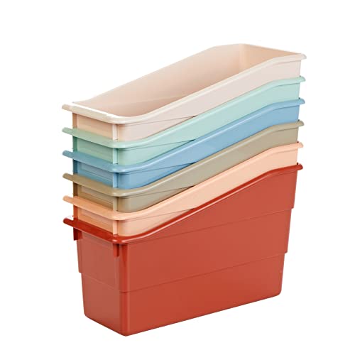 Really Good Stuff Durable Book & Binder Holders, Set of 6 Boho Colors