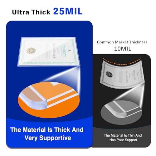 20ct 8.5"x11" Document Toploader - 25Mil Heavy Duty Print Protector Holder