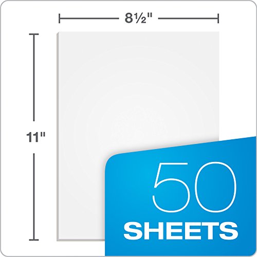 TOPS The Legal Pad Plus Writing Pads, Glue-Top, 8-1/2" x 11", Blank, 50 Sheets, 12 Pack (71520) , White