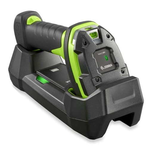 Zebra DS3678-ER (Extended Range) Ultra-Rugged Cordless 2D/1D Barcode Scanner/Linear Imager Kit, Bluetooth, FIPS, Vibration Motor, Includes Cradle, Power Supply and Heavy-Duty USB Cable (CBA-U42-S07)