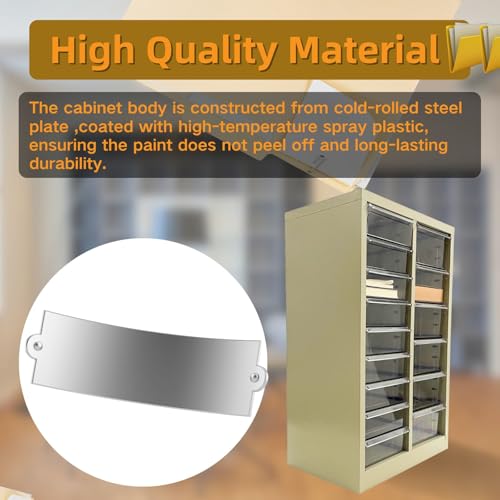 Yokoma File Cabinet 15 Drawers Vertical Document Storage Cabinet Paper Organizer for Home Office