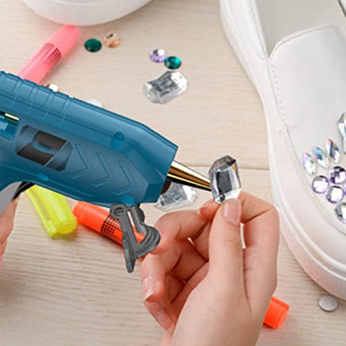 TEOYETTSF High Temp Heater Melt Hot Glue Gun 40W DIY Household Industrial Heat Mini Recharge With 10pcs 7mm Sticks