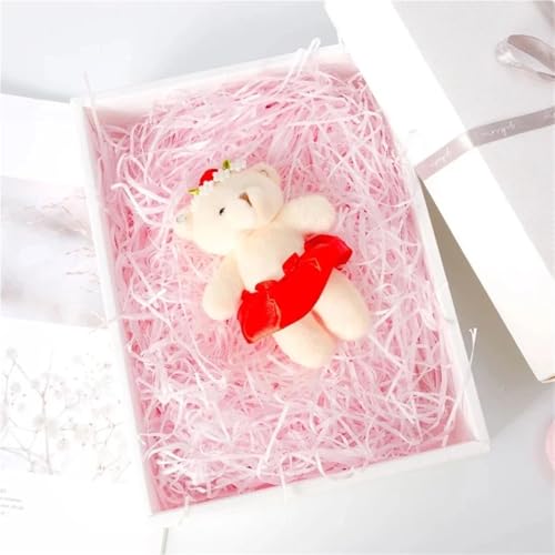 HongJP Shredded gift filler 300g Raffia Paper Raffia Stuffing DIY Wedding Party Gift Box Candy Material Packaging Filling Decoration Crepe Paper