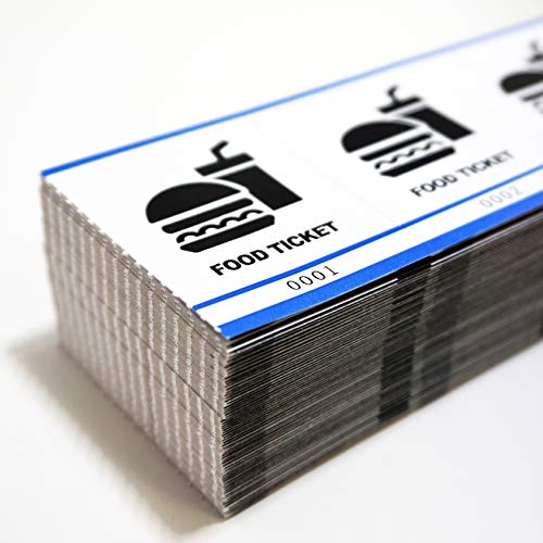 Food Tickets - Fast & Affordable Event Tickets by MyZone Printing (Blue, 5000)