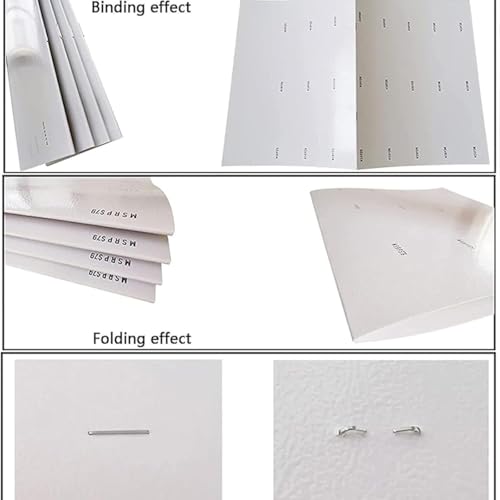 XUXIAO Automatic Paper Folding Machine, Folder Creasing Machine, A3 Paper Folding Machine, Stitch Flat-Clinch Automatic Binding Machine, for Card Folder Color Pages