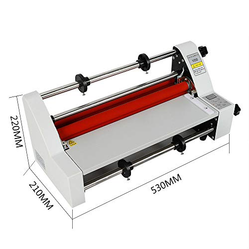 1PCS Laminator Machine - Hot & Cold Laminating Machine Digital Display Single&Dual Side 0.1-5mm Film BOPP/PTE/DBW Fast Warm-up & No Bubbles for Home/Office/School