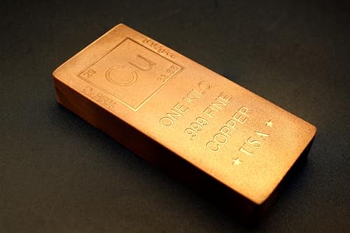 1 Kilo Copper Bar (Flat Style) .999 Pure Paperweight