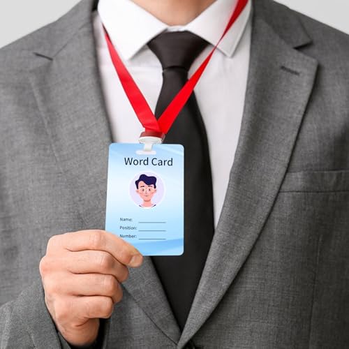 500PCS PVC Blank Credit Cards with Slot Punch for ID Cards ID Badges for Business Office Blank Badge Cards, Standard CR80 30Mil Size