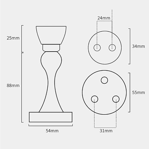 Stainless Steel Door Stop with Thickened Anti Collision