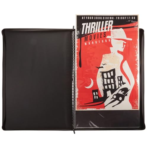 Itoya ProFolio, Poster Binder, Black, 24 x 36 inches, PB-24-36WD