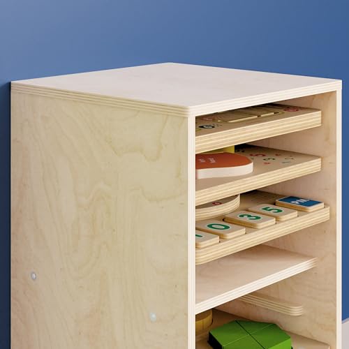 Classroom Essentials Kid Friendly Commercial Deluxe Natural Birch Plywood Puzzle Holder