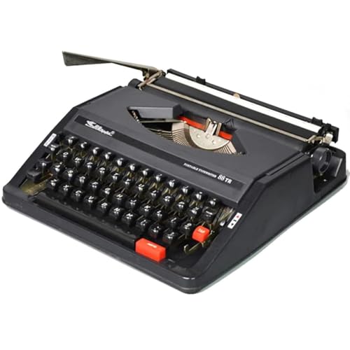 GAYAYAS Vintage Typewriter for A Nostalgic Flow - Vintage Classic Retro Old Typewriter, Manual Typewriter Portable, for Notes or Letters or Creative Writing Black