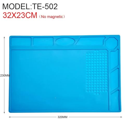 Microscope Accessories Kit Repair Pad Heat-Resistant Soldering Station Silicon Soldering Mat Work Pad Desk Platform for BGA Soldering Station Microscope Slides(32X23CM)