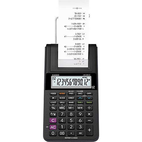 Casio HR-8RCE Printing Calculator, Black