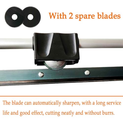 BEILOCKERY 36" Rotary Paper Trimmer Cutter, Gliding Cutters with Mental Structure, Bi-Directional Cutting Blade, for Cutting Photo Paper, Film, Standard Paper, with 2 Spare Blades