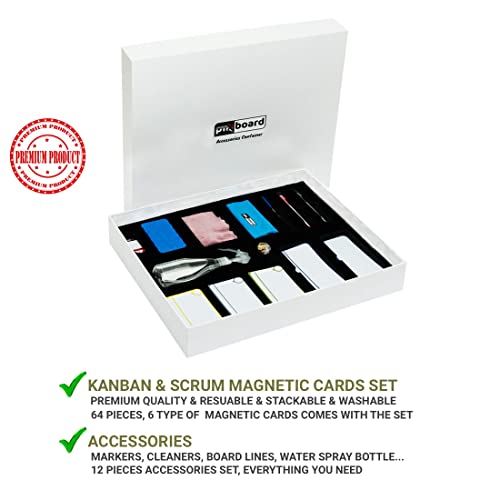 Kanban Board Magnetic Labels Kit. Various magnetic labels to build scrum board, kanban board, project management board, or student board. Premium Project Planning Board Kit. Kanban Magnetic Labels Kit