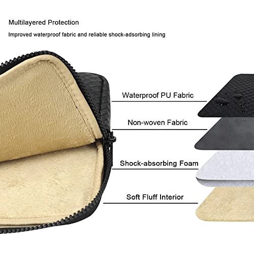 Waterproof Laptop Sleeve Bag with Handle Laptop Notebook Carrying Case (Color : Black Size : 15.6-inch) (Black 10)