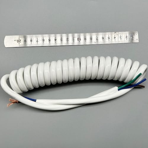 Coiled Power Cord 3 Core 13AWG Retractable Spiral Cable
