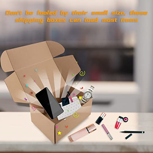 Shipping Boxes, 60Pcs khaki 12x9x4in Corrugated Cardboard Box