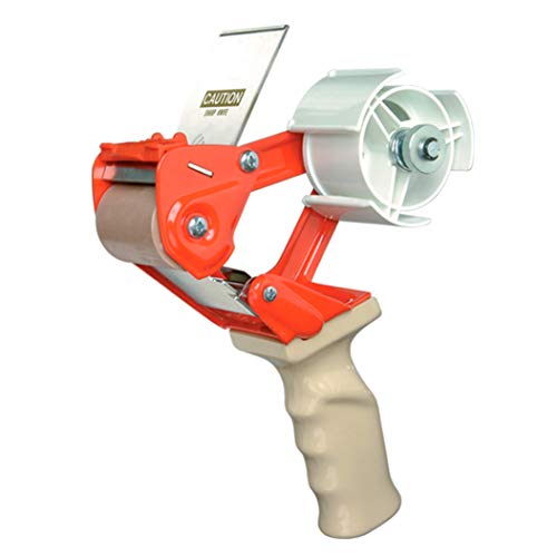 APQ Industrial Packing Tape Dispenser for 2" Tape. Side Loading Tape Gun. Heavy Duty Hand Tape Gun. Lightweight and Portable for Commercial Packaging, Shipping, Moving, Carton and Box Sealing.