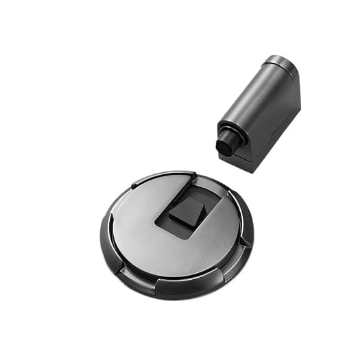 1pcs Heavy Duty Magnetic Door Stopper Mechanical Stop Adjustable Holder(Brushed Black)