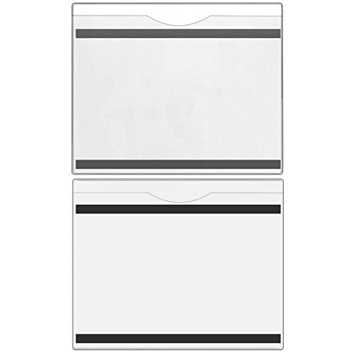 StoreSMART – File Jacket with Magnetic Back - 50-Pack – Clear Plastic Back, Clear Plastic Front - 8 1/2 x 11 - Lean / 5S / Six Sigma (FJ85STCM-LEAN-50)