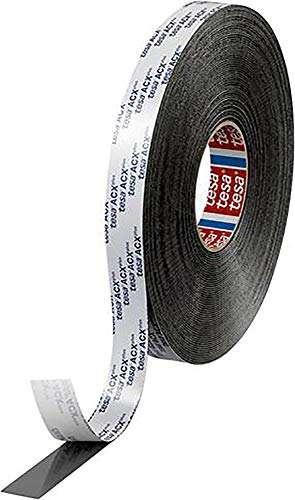 Tesa ACX Plus 7065, Black with PE liner 12 mm x 25 m, thickness: 1.2 mm Paper – 1 Roll
