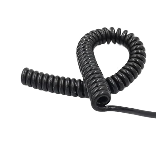 Coiled 6 Core Spiral Spring Power Cord 20AWG for Electronics