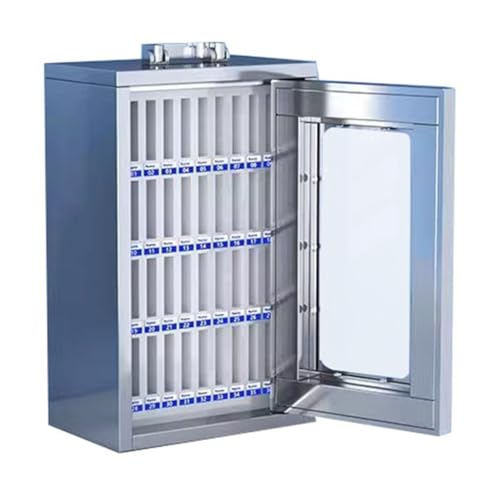 MCHDMI 12/24/36/48/60/72/102 Slots Silver Portable Cell Phone Locker Locker Phone Lock Box Phone Box for Classroom School Office Factory(36)