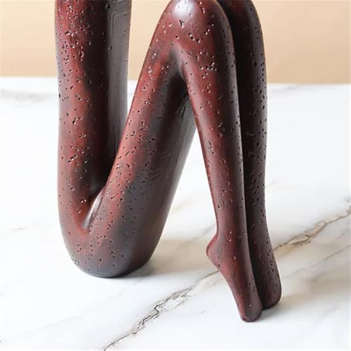 Book Organizer Ceramic Ornaments Living Rooms Bedrooms Bookend Crafts Home Decoration Accessories(Rust red)