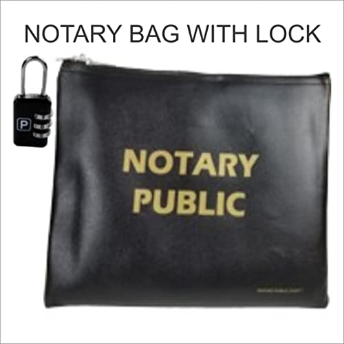 Deluxe Notary Combination-Notary Accessories Bag with Lock, Journal Thumbprint Pad and Your Notary Stamp (Choose Your State under Style) (Colorado)