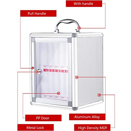 DFEDHF 48 Slots Mobile Phone Storage Cabinet, Lockable Wall Mounted Phone Safe Deposit Box, with Handle, Number & EVA Inner, for School, Factory, Examination0 (Onecolor-60)