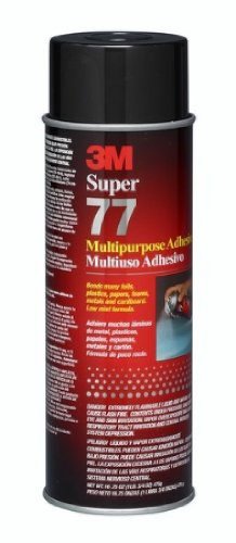 3M Super 77 Classic Spray Adhesive, Clear, 24 fl oz Can