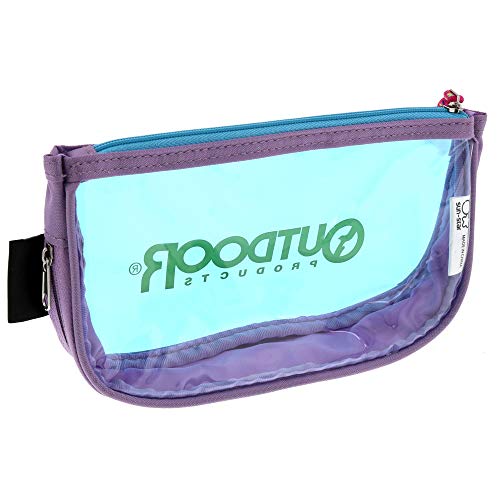Sunstar Stationery OUTDOOR S1421549 Pen Case, Clear Flat Violet + Blue