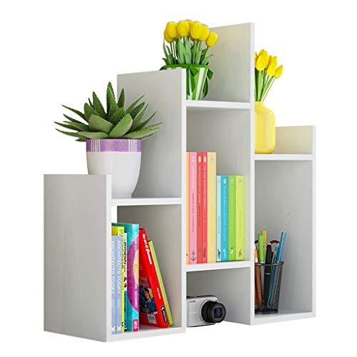 Desktop Bookshelf Floor Display Stand Bookshelf Desktop Book Shelf Desktop Storage Box Documents Books Storage Multi-Layer Finishing Rack Industrial Bookshelf (Color : B)