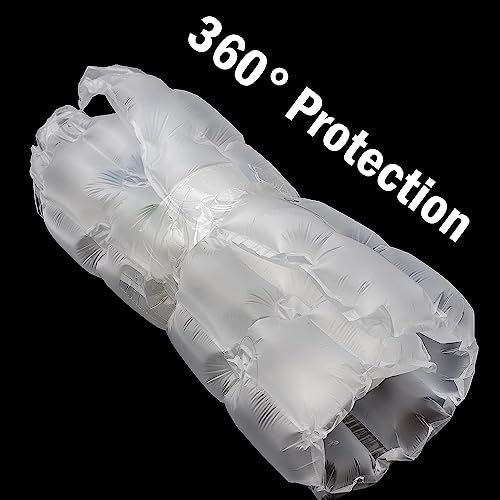 LDS Length 984ft Air Cushion Wrap Roll Quilt Bubble Air Pillow Sheet Film Air Cushion Wrap (Air Bubble Film - Inflatable Bubbles - 15"x12"x20μm) White