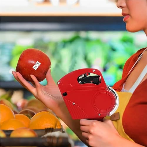 tag Gun with Labels Kit Label Maker Numerical Pricing Gun Kit for Office Retail Shop Grocery Store Organization Marking(10refill)