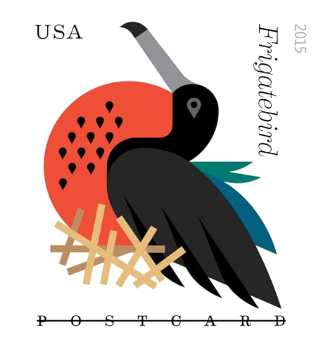 Coastal Birds Sheet of 20 Postcard Forever U.S. Postage Stamps by USPS