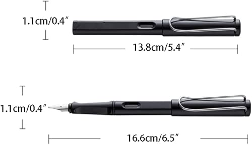 USZWBY Vintage Pens Fountain Pens for Writing Stunning Luxury Writing Pens Calligraphy Pen Best Pen Gift Perfect for Men and Women Lacquer Pen for journaling（Blue-0.7mm）