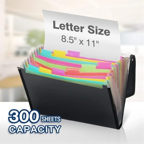 File Folders File Folders 13 Pockets, Expanding Organizer, Expandable Binder Document Folder with Dividers Tabs File Jacket