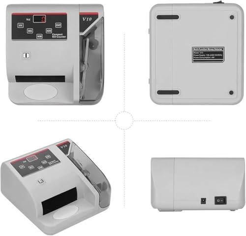 Acivirdde Portable Mini Money Counter, Currency Bill Detection & Counterfeit Detection, for Foreign Banknotes, Accurate Financial Equipment