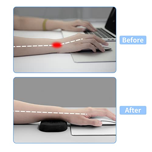 TBNLASS and Keyboard Wrist Rest Pad Padded Memory Foam Hand Support for Computer, Laptop, Office
